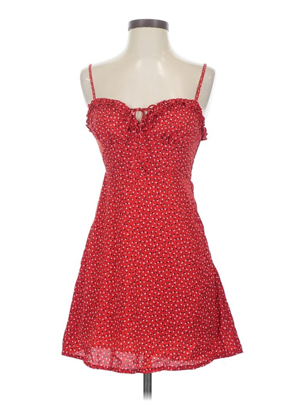 Red Polka Dot Sundress - Women's Sleeveless Dress Size 2